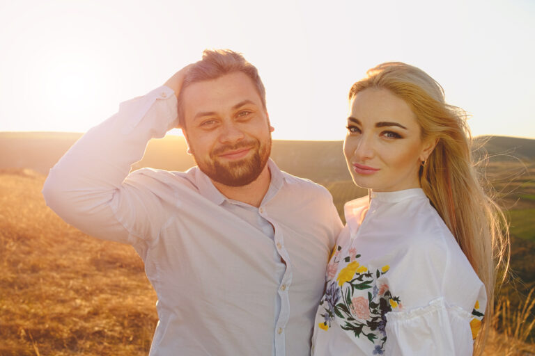 Happy couple portrait